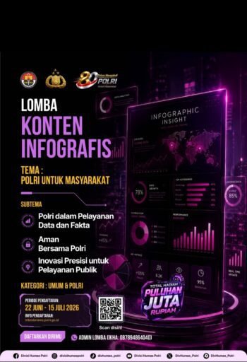 *Divhumas Polri Gelar Lomba Kreatif Hari Bhayangkara ke-80, Ajak Masyarakat Suarakan Polri untuk Masyarakat* *Divhumas Polri Gelar Lomba Kreatif Hari Bhayangkara ke-80, Ajak Masyarakat Suarakan Polri untuk Masyarakat*