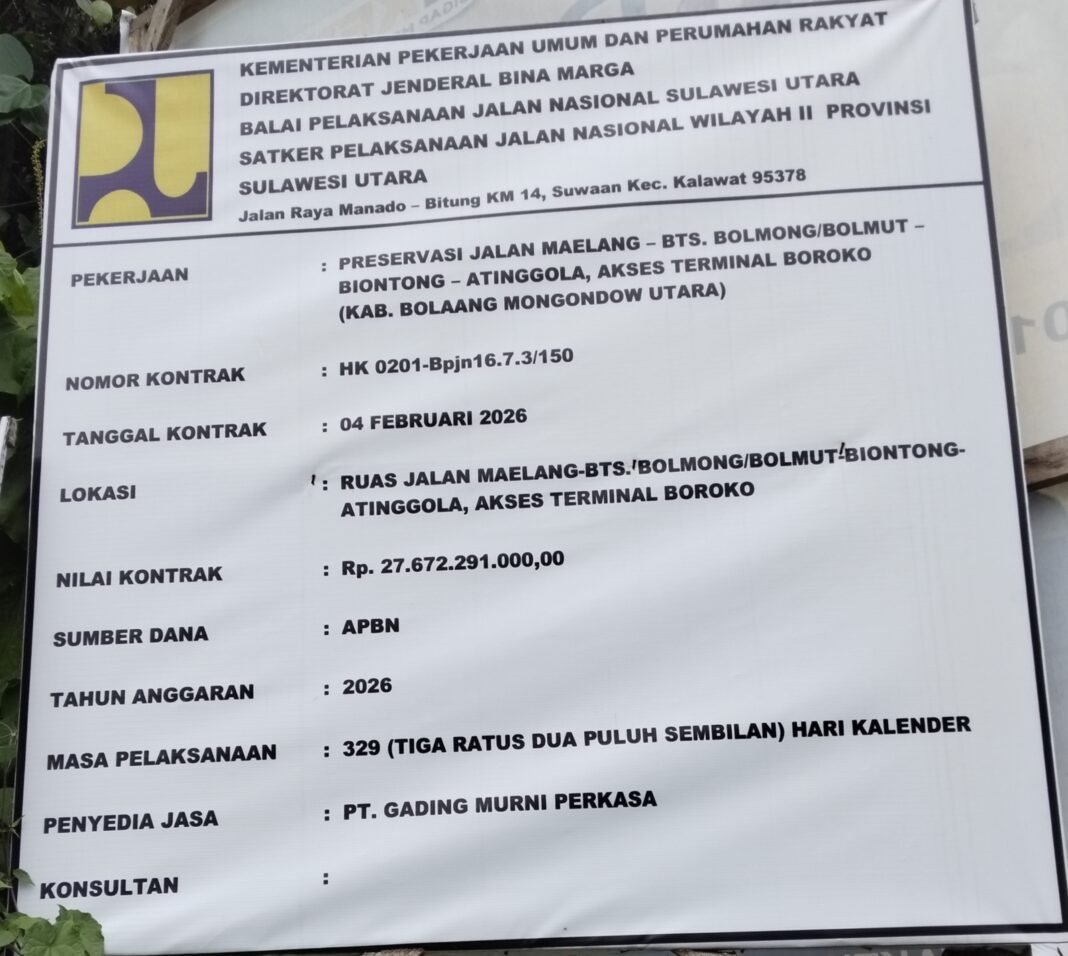 ANGGARAN HAMPIR 180 MILIAR, PEKERJAAN JALAN DI BOLMUT ASAL JADI, POLDA & KEJATI SULUT, DI MINTA TURUN TANGAN ANGGARAN HAMPIR 180 MILIAR, PEKERJAAN JALAN DI BOLMUT ASAL JADI, POLDA & KEJATI SULUT, DI MINTA TURUN TANGAN