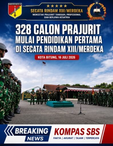 328 Calon Prajurit Infanteri Tamtama Mulai Pendidikan Pertama Di Secata Rindam XIII/Merdeka 328 Calon Prajurit Infanteri Tamtama Mulai Pendidikan Pertama Di Secata Rindam XIII/Merdeka