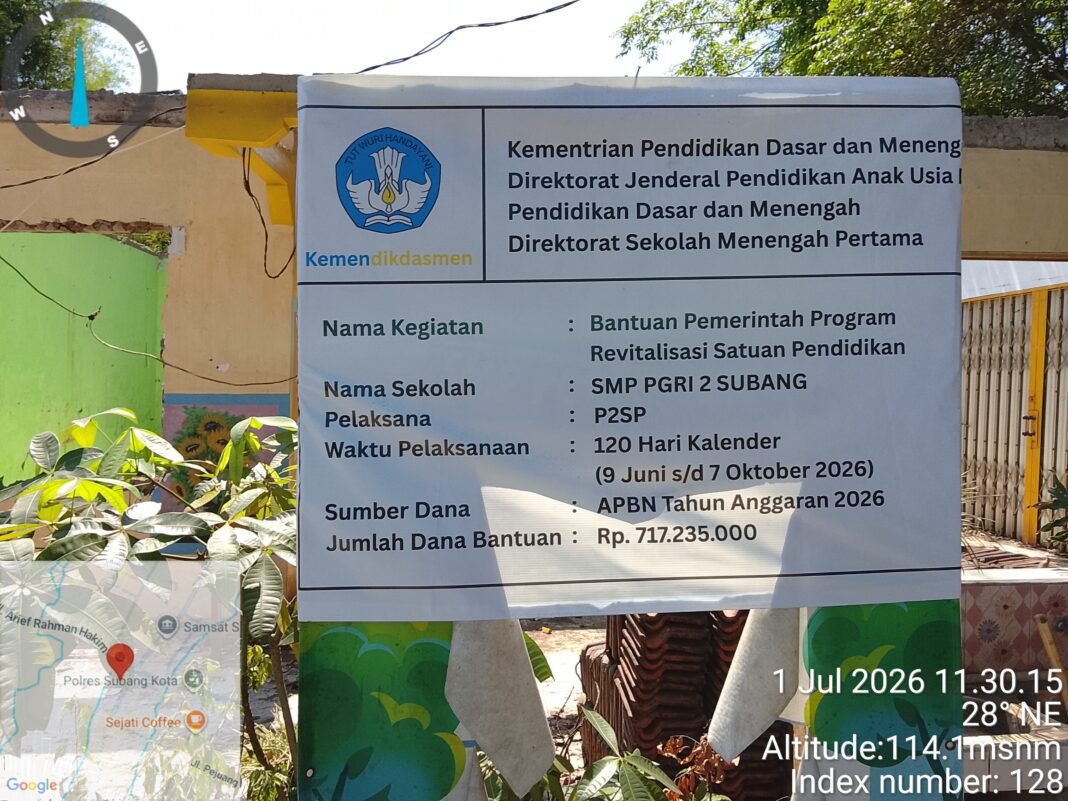LSM Bhineka Subang Soroti Pengabaian K3,Pada Proyek Rehabilitasi SMP PGRI2 Subang LSM Bhineka Subang Soroti Pengabaian K3,Pada Proyek Rehabilitasi SMP PGRI2 Subang
