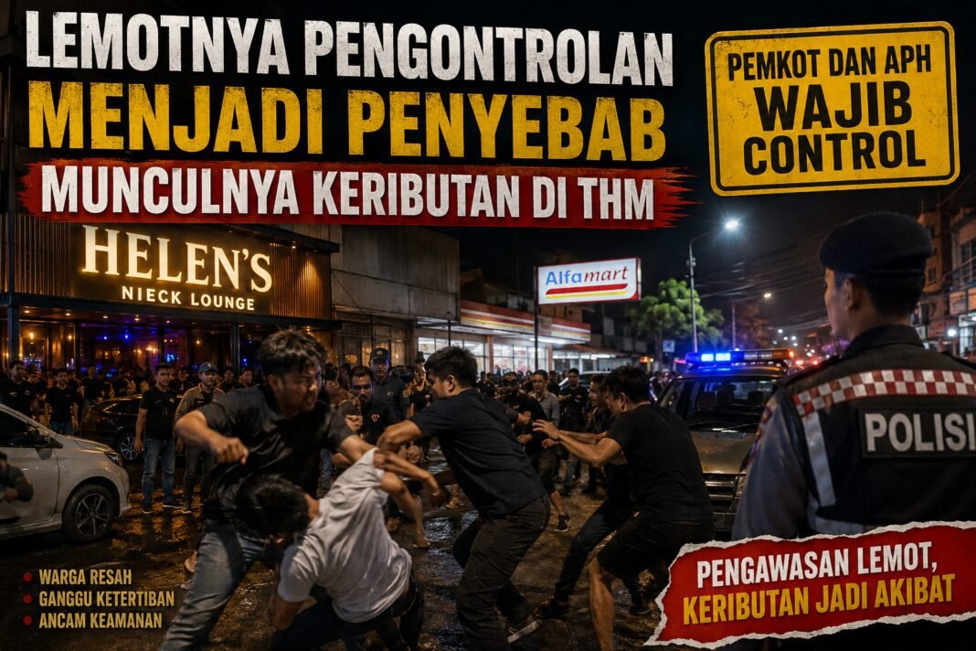 Lemotnya Pengontrolan Menjadi Penyebab Munculnya Keributan Di THM. Lemotnya Pengontrolan Menjadi Penyebab Munculnya Keributan Di THM.