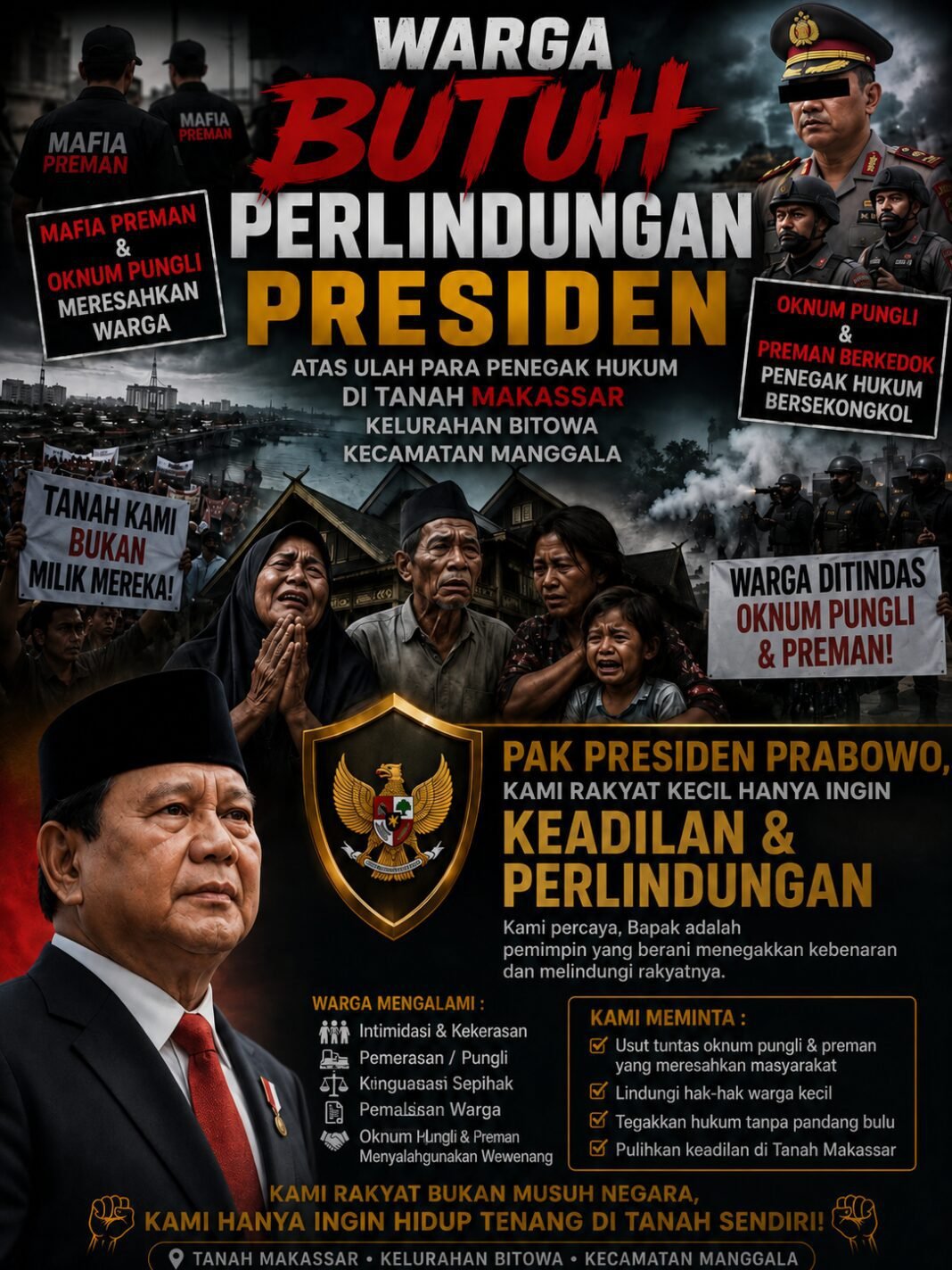 LAPORAN PEDAGANG KORBAN PUNGLI BELUM TUNTAS,MEMOHON PRESIDEN PRABOWO DAN KAPOLRI MEMBERIKAN PERHATIAN SERIUS LAPORAN PEDAGANG KORBAN PUNGLI BELUM TUNTAS,MEMOHON PRESIDEN PRABOWO DAN KAPOLRI MEMBERIKAN PERHATIAN SERIUS