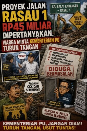 Proyek Jalan Rasau 1 Rp45 Miliar Dipertanyakan, Warga Minta Kementerian PU Turun Tangan Proyek Jalan Rasau 1 Rp45 Miliar Dipertanyakan, Warga Minta Kementerian PU Turun Tangan