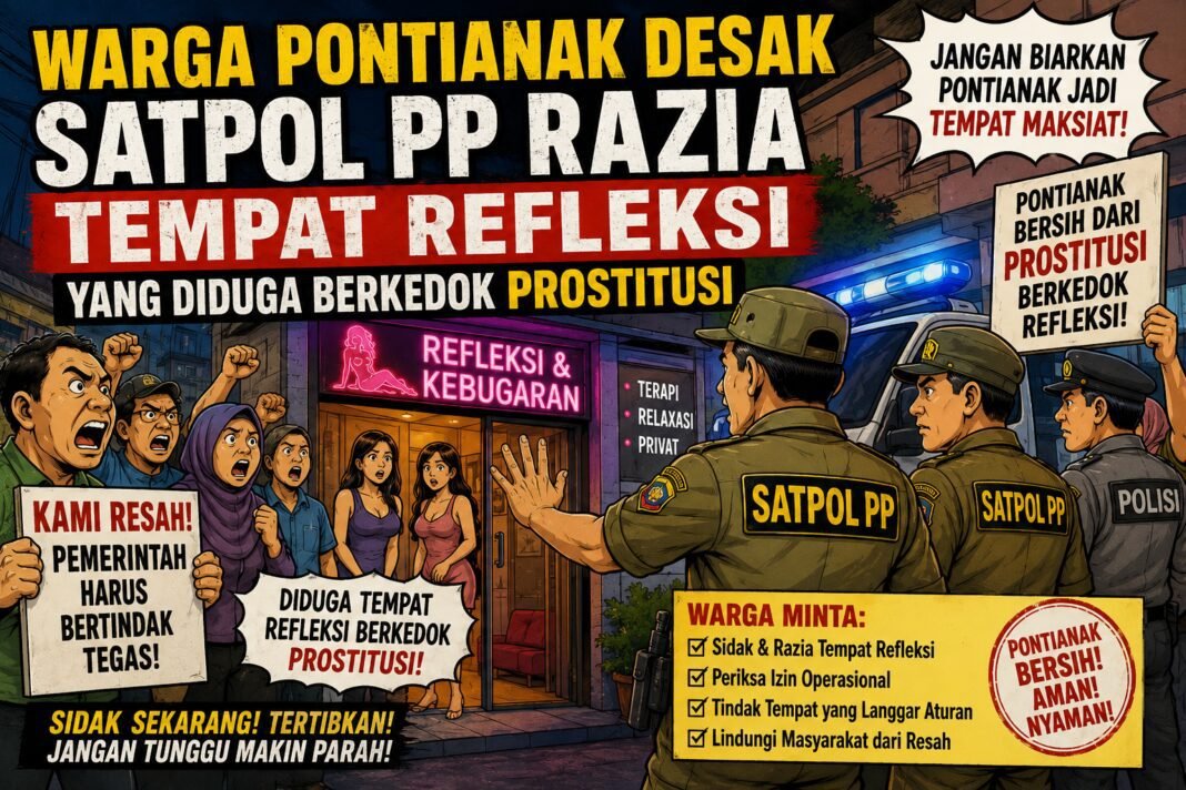 Warga Pontianak Desak Satpol PP Razia Tempat Refleksi yang Diduga Berkedok Prostitusi Warga Pontianak Desak Satpol PP Razia Tempat Refleksi yang Diduga Berkedok Prostitusi