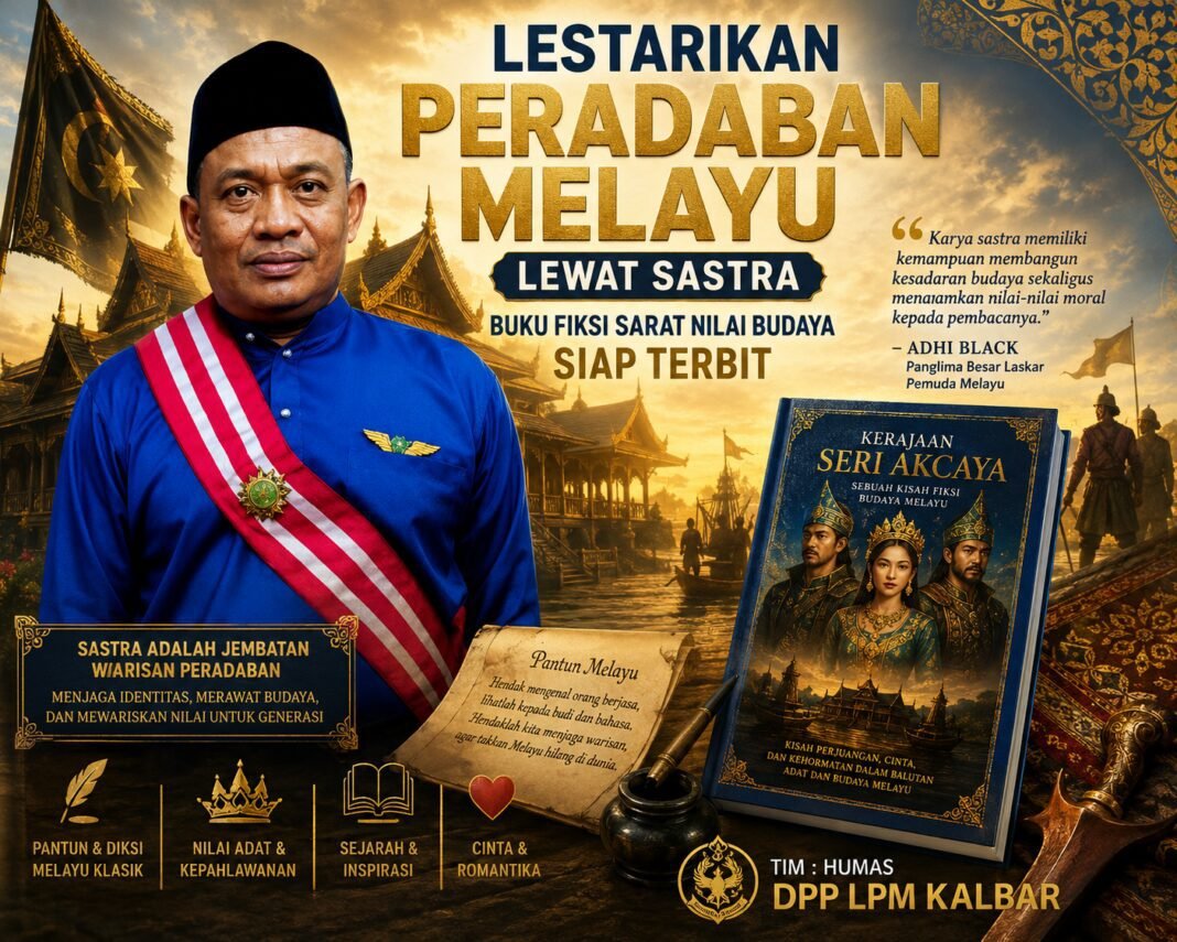 Lestarikan Peradaban Melayu Lewat Sastra, Buku Fiksi Sarat Nilai Budaya Siap Terbit Lestarikan Peradaban Melayu Lewat Sastra, Buku Fiksi Sarat Nilai Budaya Siap Terbit