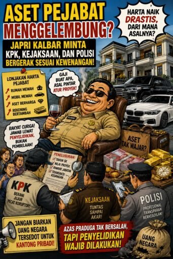 Aset Pejabat Menggelembung? JAPRI Kalbar Minta KPK, Kejaksaan, dan Polisi Bergerak Sesuai Kewenangan Aset Pejabat Menggelembung? JAPRI Kalbar Minta KPK, Kejaksaan, dan Polisi Bergerak Sesuai Kewenangan