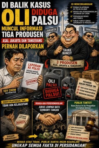 Di Balik Kasus Oli Diduga Palsu, Muncul Informasi Tiga Produsen Asal Jakarta dan Tangerang Pernah Dilaporkan Di Balik Kasus Oli Diduga Palsu, Muncul Informasi Tiga Produsen Asal Jakarta dan Tangerang Pernah Dilaporkan