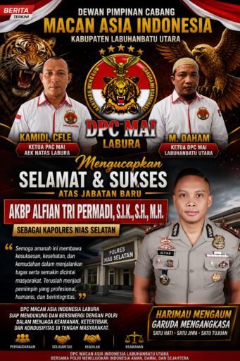 DPC MAI LABURA Ucapkan Selamat kepada AKBP Alfian Tri Permadi atas Jabatan Baru sebagai Kapolres Nias Selatan DPC MAI LABURA Ucapkan Selamat kepada AKBP Alfian Tri Permadi atas Jabatan Baru sebagai Kapolres Nias Selatan