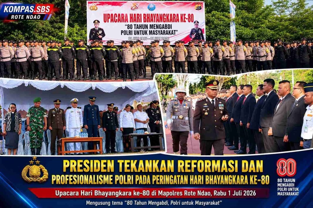 Presiden Tekankan Reformasi dan Profesionalisme Polri pada Peringatan Hari Bhayangkara ke-80 Presiden Tekankan Reformasi dan Profesionalisme Polri pada Peringatan Hari Bhayangkara ke-80