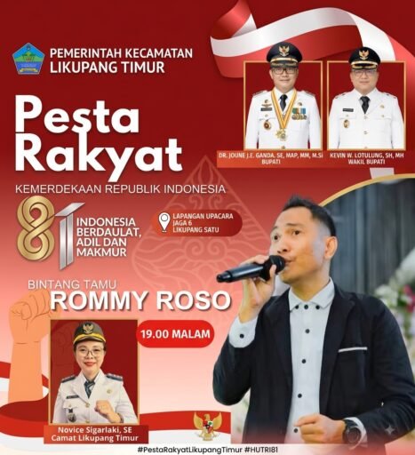 Pesta Rakyat Semarakkan HUT ke-81 Kemerdekaan RI di Likupang Timur Pesta Rakyat Semarakkan HUT ke-81 Kemerdekaan RI di Likupang Timur