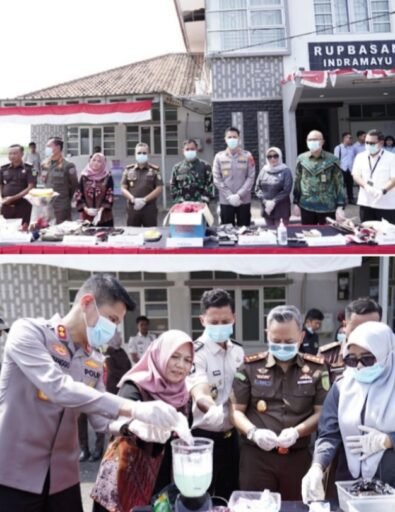 Kapolres Indramayu Hadiri Pemusnahan Barang Bukti Inkracht di Rupbasan Kapolres Indramayu Hadiri Pemusnahan Barang Bukti Inkracht di Rupbasan