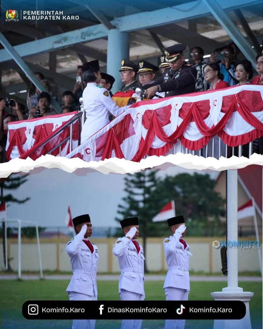 Bupati Karo Ikuti Upacara Serenade dan Penurunan Bendera HUT ke-81 Bupati Karo Ikuti Upacara Serenade dan Penurunan Bendera HUT ke-81