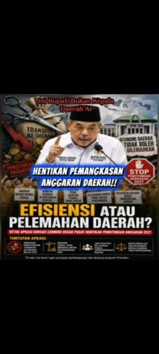 Efisiensi Anggaran Jangan Berubah Menjadi Pelemahan Daerah Efisiensi Anggaran Jangan Berubah Menjadi Pelemahan Daerah