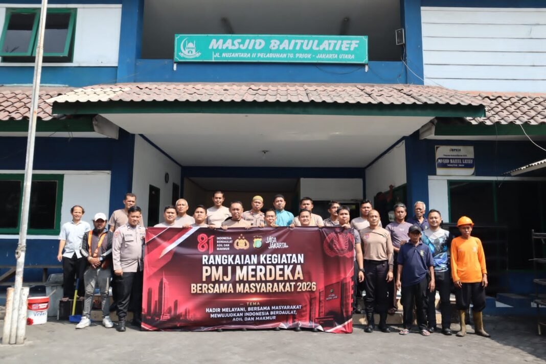 Pengecatan Fasilitas Umum dalam Rangka Polda Metro Jaya Merdeka Bersama Masyarakat 2026 Pengecatan Fasilitas Umum dalam Rangka Polda Metro Jaya Merdeka Bersama Masyarakat 2026