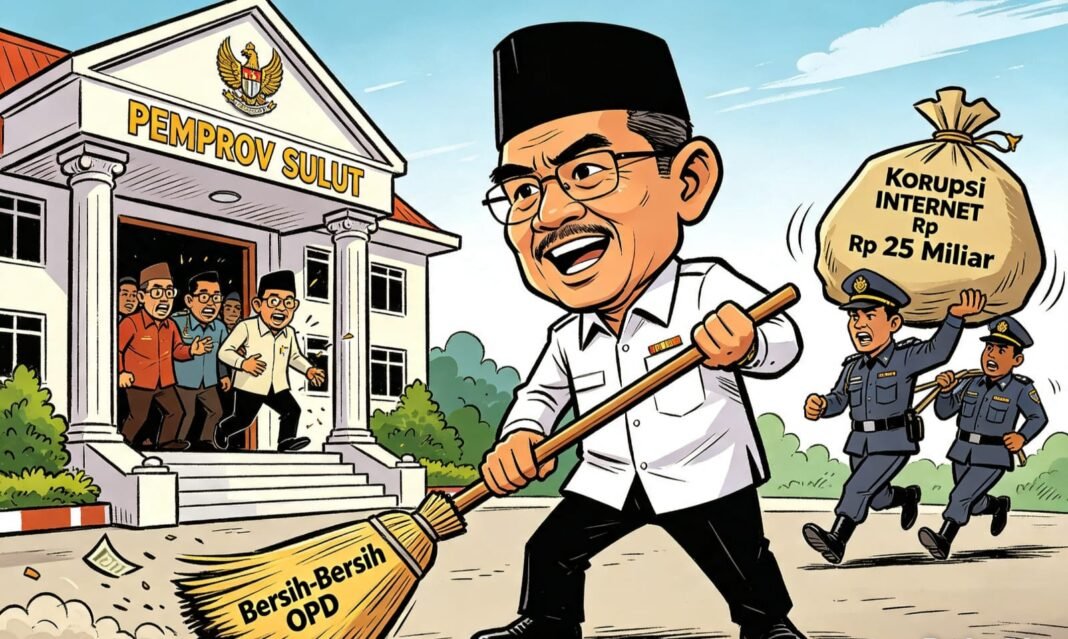 AKTIVIS DESAK GUBERNUR SULUT BERSIH-BERSIH OPD: KASUS KORUPSI INTERNET Rp25 MILIAR HARUS TUNTAS AKTIVIS DESAK GUBERNUR SULUT BERSIH-BERSIH OPD: KASUS KORUPSI INTERNET Rp25 MILIAR HARUS TUNTAS