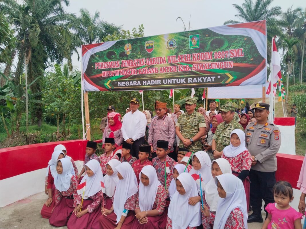 Wakili Kapolres Simalungun Kapolsek Gunung Malela Hadiri Peresmian Jembatan Garuda Wakili Kapolres Simalungun Kapolsek Gunung Malela Hadiri Peresmian Jembatan Garuda