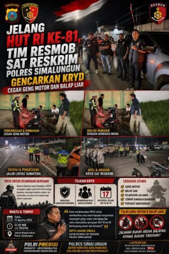 Jelang HUT RI ke-81: Ini Langkah Tim Resmob Sat Reskrim Polres Simalungun Jelang HUT RI ke-81: Ini Langkah Tim Resmob Sat Reskrim Polres Simalungun