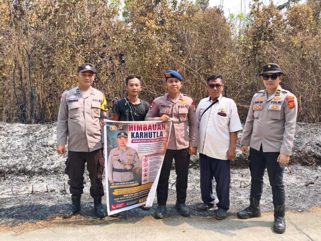 Musim Kemarau, Polsek Penukal Utara Ingatkan Warga Soal Bahaya Bakar Lahan Musim Kemarau, Polsek Penukal Utara Ingatkan Warga Soal Bahaya Bakar Lahan