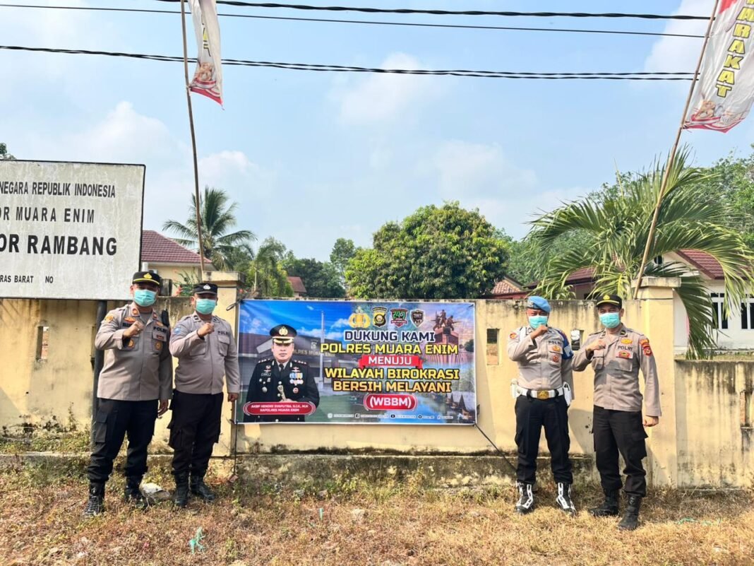 Langkah Kecil, Semangat Besar PolsekRambang Gaungkan PelayananPrima,Dukung PolresMuara Enim RaihPredikat WBBM Langkah Kecil, Semangat Besar PolsekRambang Gaungkan PelayananPrima,Dukung PolresMuara Enim RaihPredikat WBBM