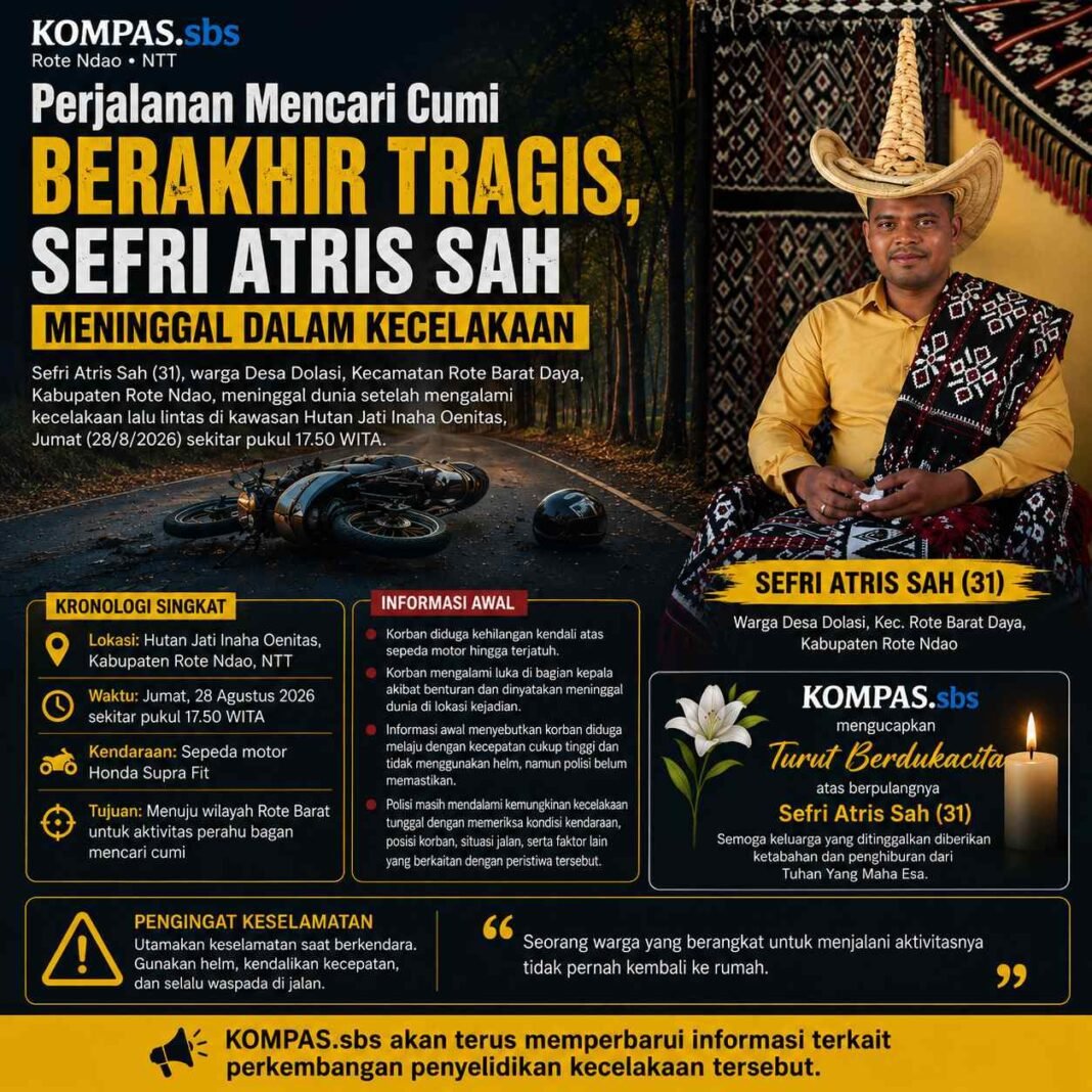 Perjalanan Mencari Cumi Berakhir Tragis, Sefri Atris Sah Meninggal dalam Kecelakaan Perjalanan Mencari Cumi Berakhir Tragis, Sefri Atris Sah Meninggal dalam Kecelakaan