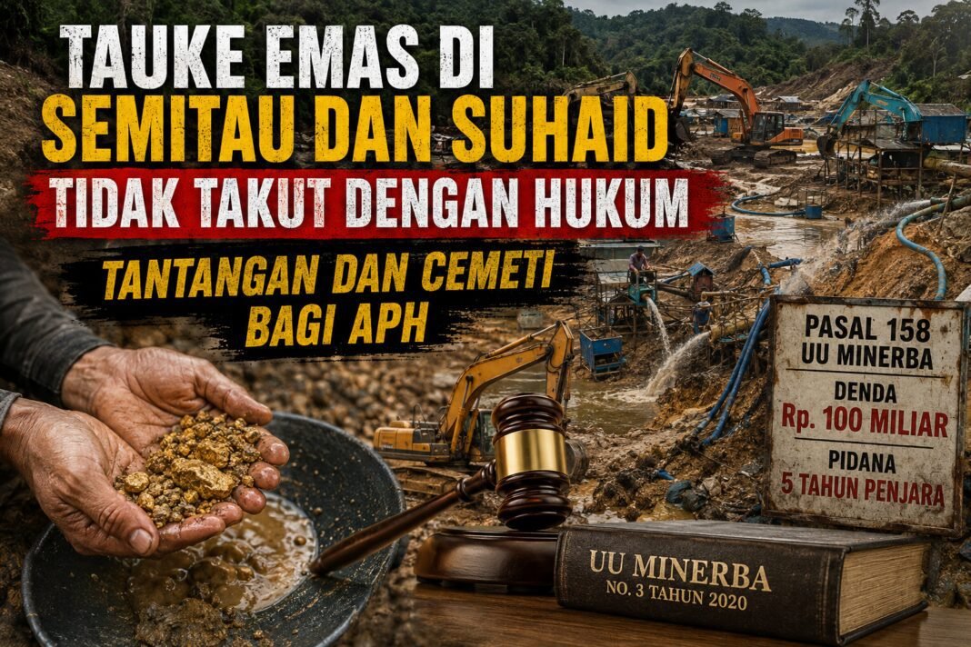 Tauke Emas Di Semitau Dan Suhaid Tidak Takut Dengan Hukum : Tantangan Dan Cemeti Bagi APH Tauke Emas Di Semitau Dan Suhaid Tidak Takut Dengan Hukum : Tantangan Dan Cemeti Bagi APH