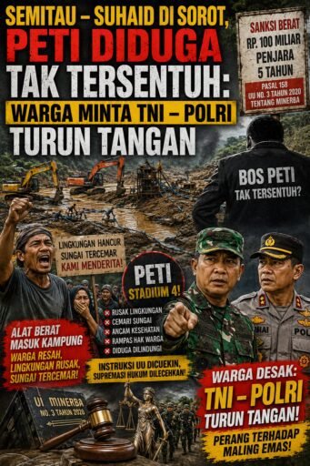 Semitau — Suhaidi Disorot, PETI Diduga Tak Tersentuh: Warga Minta TNI — Polri Turun Tangan Semitau — Suhaidi Disorot, PETI Diduga Tak Tersentuh: Warga Minta TNI — Polri Turun Tangan