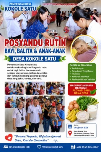Posyandu Rutin Desa Kokole Satu Perkuat Perhatian terhadap Kesehatan Bayi dan Balita Posyandu Rutin Desa Kokole Satu Perkuat Perhatian terhadap Kesehatan Bayi dan Balita