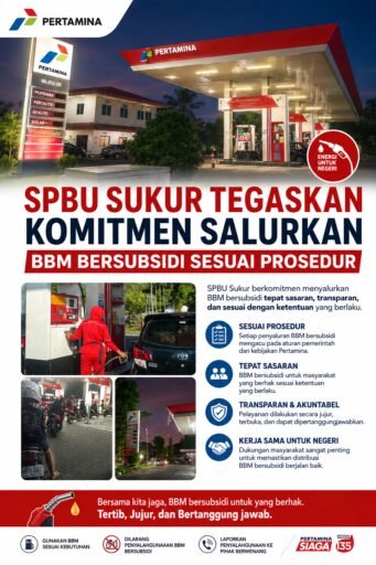 SPBU Sukur Tegaskan Komitmen Salurkan BBM Bersubsidi Sesuai Prosedur SPBU Sukur Tegaskan Komitmen Salurkan BBM Bersubsidi Sesuai Prosedur