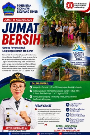 Likupang Timur Gelar Jumat Bersih, Sambut HUT RI dan Likupang Tourism Festival 2026 Likupang Timur Gelar Jumat Bersih, Sambut HUT RI dan Likupang Tourism Festival 2026