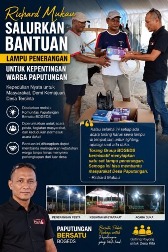 Tokoh Masyarakat Paputungan Richard Mukau, Salurkan Bantuan Lampu Penerangan untuk Kepentingan Warga Tokoh Masyarakat Paputungan Richard Mukau, Salurkan Bantuan Lampu Penerangan untuk Kepentingan Warga