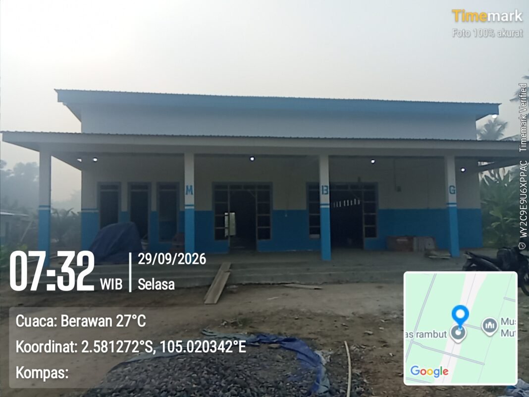 Gedung SPPG Saleh Jaya Ditarget Rampung Akhir Oktober 2026 Gedung SPPG Saleh Jaya Ditarget Rampung Akhir Oktober 2026