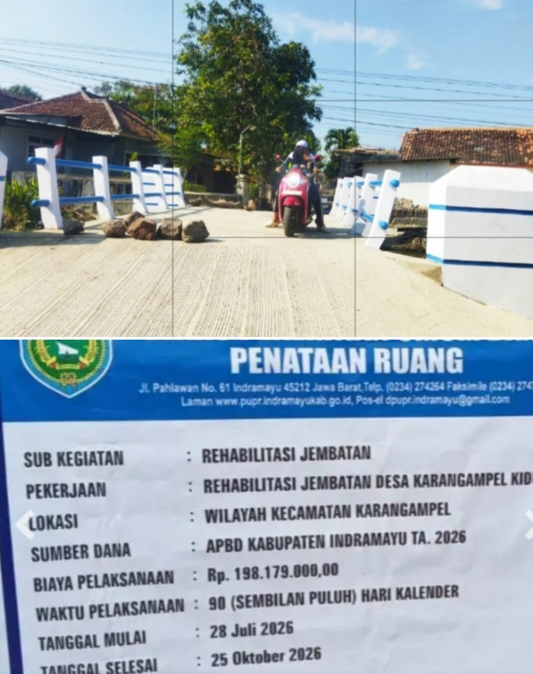 Jembatan Beton Selesai Dibangun Warga Desa Karangampel Kidul, Sambut Dengan Bahagia Jembatan Beton Selesai Dibangun Warga Desa Karangampel Kidul, Sambut Dengan Bahagia