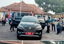 Kapolsek Kedokan Bunder, Kawal Langsung Kafilah MTQ ke-56 Indramayu, di Jatibarang