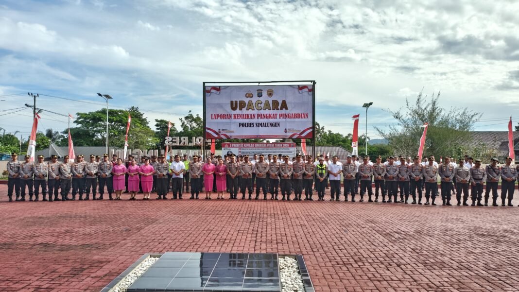 Kapolres Simalungun Pimpin Upacara Kenaikan Pangkat Pengabdian AKP Menjadi Kompol Kapolres Simalungun Pimpin Upacara Kenaikan Pangkat Pengabdian AKP Menjadi Kompol