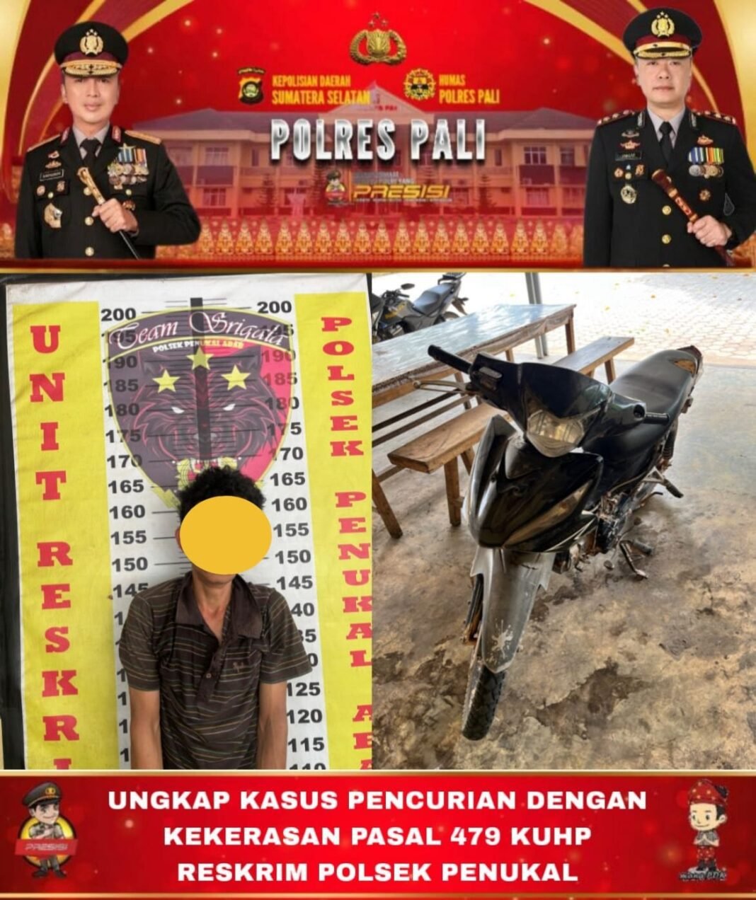 Polsek Penukal Ungkap Curas, Terduga Pelaku Ditangkap 22 Hari Setelah Kejadian Polsek Penukal Ungkap Curas, Terduga Pelaku Ditangkap 22 Hari Setelah Kejadian