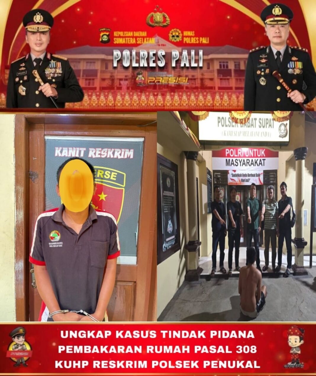 Polisi Tangkap Pria di Kasus Pembakaran Rumah Warga PALI, Korban Rugi Rp 40 Juta Polisi Tangkap Pria di Kasus Pembakaran Rumah Warga PALI, Korban Rugi Rp 40 Juta