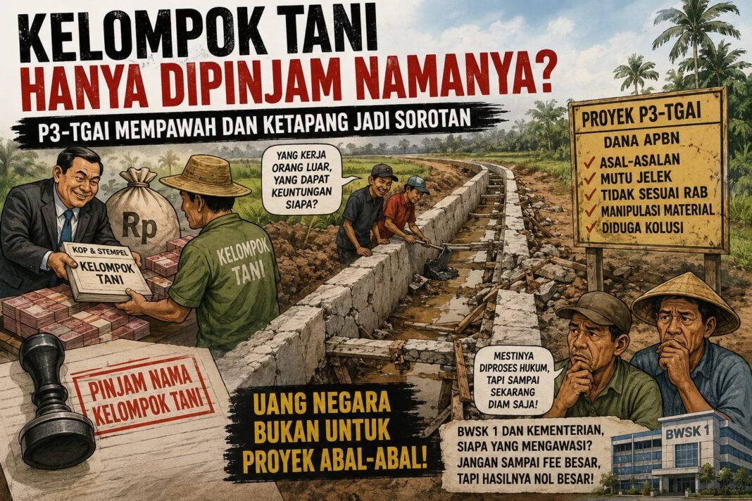 Kelompok Tani Hanya Dipinjam Namanya? P3-TGAI Mempawah dan Ketapang Jadi Sorotan” Kelompok Tani Hanya Dipinjam Namanya? P3-TGAI Mempawah dan Ketapang Jadi Sorotan”