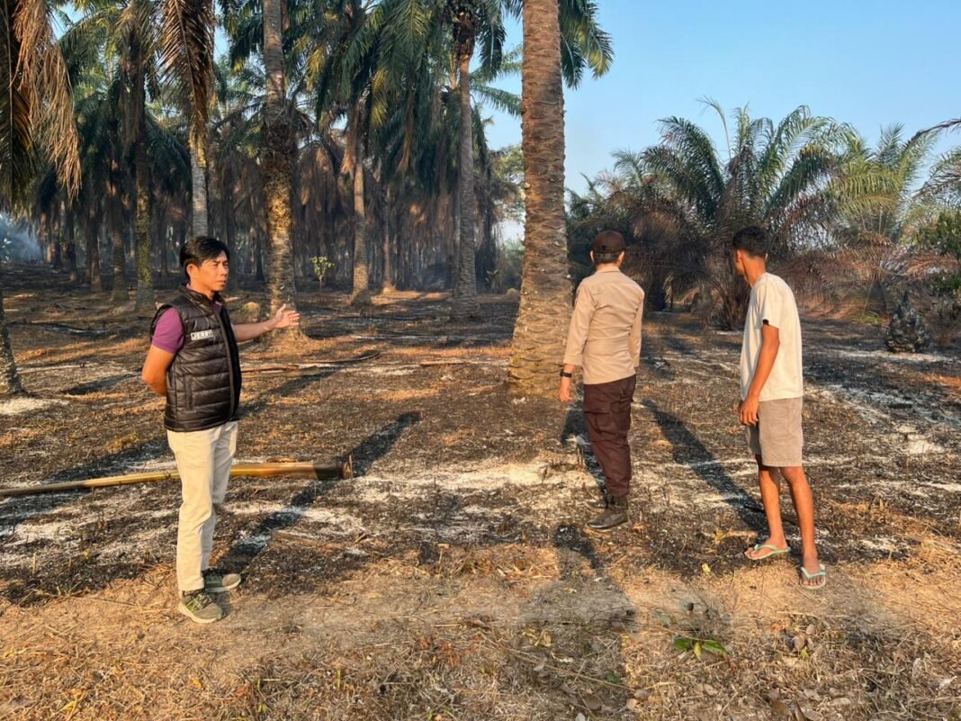 Deteksi Hotspot, Polsek Gunung Megang Gerak Cepat Cek Titik Api di Bangun Sari Deteksi Hotspot, Polsek Gunung Megang Gerak Cepat Cek Titik Api di Bangun Sari