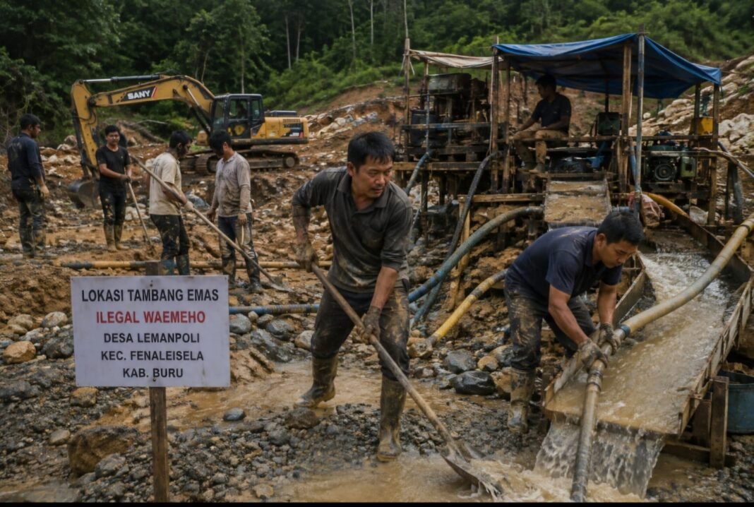 Lingkaran Setan di Tambang Ilegal Waemeho: WNA Cina Diduga Kembali Bekerja, Pengawasan Imigrasi Dipertanyakan Lingkaran Setan di Tambang Ilegal Waemeho: WNA Cina Diduga Kembali Bekerja, Pengawasan Imigrasi Dipertanyakan