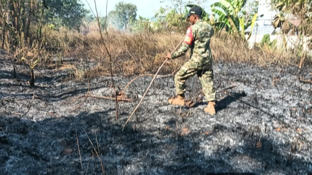 Gerak Cepat Babinsa dan Warga Padamkan Karhutla Seluas 1 Hektare di Bontomarannu Gerak Cepat Babinsa dan Warga Padamkan Karhutla Seluas 1 Hektare di Bontomarannu