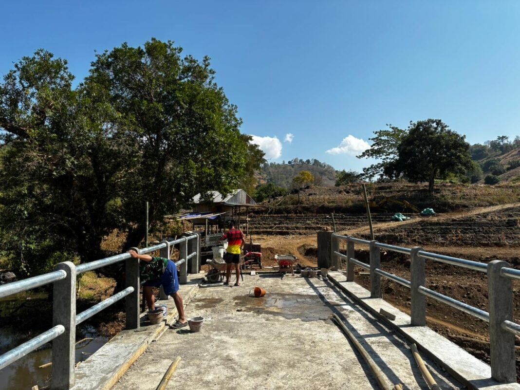 Progres Nyata, Pembangunan Jembatan Beton Badenglolo Tahap V Capai 92,65 % Progres Nyata, Pembangunan Jembatan Beton Badenglolo Tahap V Capai 92,65 %
