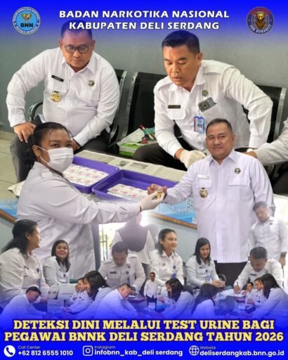 Hasil Tes Urine BNNK Deli Serdang 2026: 100% Pegawai yang Hadir Negatif Narkoba Hasil Tes Urine BNNK Deli Serdang 2026: 100% Pegawai yang Hadir Negatif Narkoba