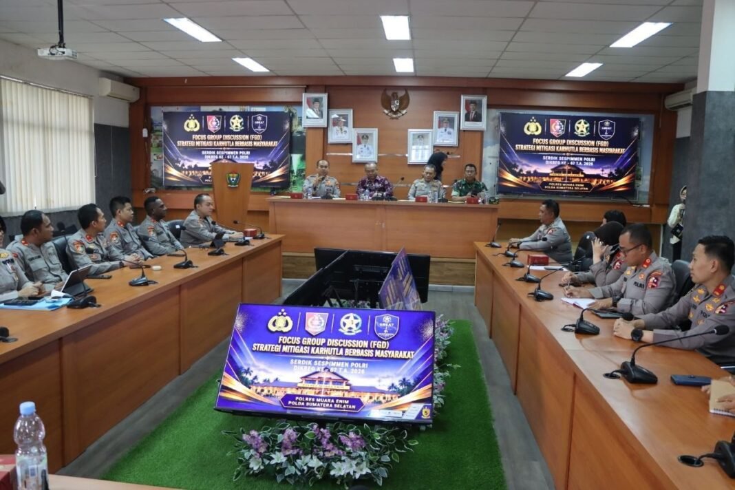Serdik Sespimmen Polri Dikreg 67 Tahun 2026 Bersama Lintas Sektor Bahas Penanganan Karhutla Serdik Sespimmen Polri Dikreg 67 Tahun 2026 Bersama Lintas Sektor Bahas Penanganan Karhutla