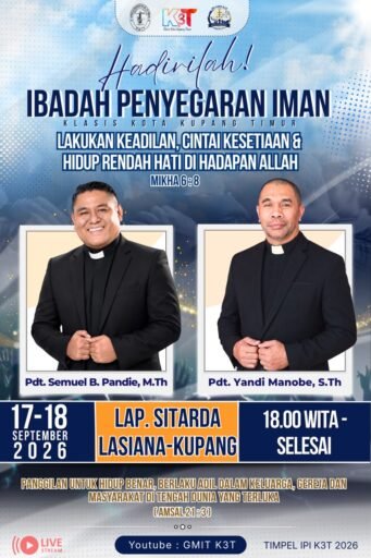 Ketua Sinode GMIT dan Pdt. Yandi Manobe Dijadwalkan Pimpin IPI di Lapangan Sitarda Lasiana Ketua Sinode GMIT dan Pdt. Yandi Manobe Dijadwalkan Pimpin IPI di Lapangan Sitarda Lasiana