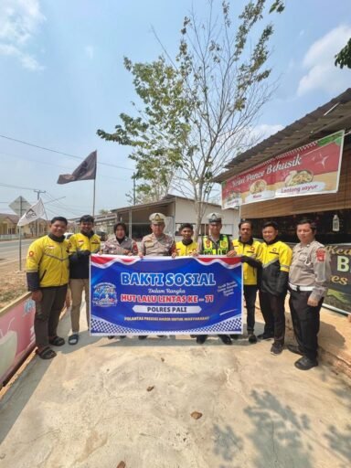 HUT Lalu Lintas ke-71, Satlantas Polres PALI Gelar Bakti Sosial HUT Lalu Lintas ke-71, Satlantas Polres PALI Gelar Bakti Sosial