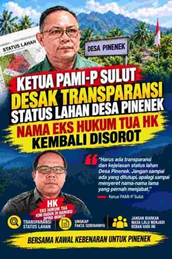 Ketua PAMI-P Sulut Desak Transparansi Status Lahan Desa Pinenek, Nama Eks Hukum Tua HK Kembali DisorotMINAHASA UTARA,PINENEK- kompas.sbs – Polemik mengenai status sejumlah lahan dan aset Desa Pinenek, Kecamatan Likupang Timur, Kabupaten Minahasa Utara, kembali menjadi sorotan. Kali ini, Ketua PAMI-P Sulawesi Utara, Jonatan Mogonta, mendesak adanya penjelasan terbuka terkait dugaan penguasaan lahan desa yang disebut-sebut berkaitan dengan mantan Hukum Tua Desa Pinenek berinisial HK, yang kini duduk sebagai anggota DPRD Minahasa Utara.Jonatan menilai, persoalan tersebut perlu diperjelas melalui data dan dokumen resmi, terutama apabila benar terdapat lahan yang tercatat sebagai aset desa namun kemudian diduga dikuasai atau digunakan untuk kepentingan pribadi.“Kalau memang terdapat dugaan penggunaan atau penguasaan lahan desa untuk kepentingan pribadi, tentu persoalan ini harus dijelaskan secara terbuka. Siapa pemilik sahnya, bagaimana status hukumnya, bagaimana pencatatannya dalam register aset, serta dari mana sumber perolehan lahannya,” tegas Jonatan.Menurutnya, status kepemilikan tidak semestinya hanya didasarkan pada klaim atau informasi yang berkembang di tengah masyarakat. Karena itu, dokumen pertanahan, register aset desa, bukti perolehan tanah, serta dokumen administrasi lainnya dinilai perlu dibuka dan diverifikasi oleh pihak berwenang.Persoalan tersebut menjadi semakin penting karena sebagian lahan yang dipersoalkan disebut berkaitan dengan lokasi berdirinya Gedung Olahraga (GOR) Desa Pinenek yang sebelumnya diberitakan dibangun melalui program Corporate Social Responsibility (CSR) PT MSM/TTN.Pihak PT MSM/TTN sebelumnya melalui Manager External Relation, Hery Inyo Rumondor, menyatakan bahwa pembiayaan dan pembangunan Aula Serbaguna/GOR Pinenek dilakukan perusahaan melalui program CSR dan telah diserahkan kepada pemerintah serta masyarakat Desa Pinenek. Pihak perusahaan juga menyebut penggunaan, peruntukan, pengelolaan dan perawatan fasilitas tersebut menjadi kewenangan desa.Atas dasar itu, Jonatan meminta pemerintah desa dan pihak terkait memberikan penjelasan mengenai hubungan antara status lahan dengan keberadaan bangunan GOR tersebut.“Publik berhak mengetahui apakah lahannya merupakan aset desa atau milik pribadi. Kalau memang tercatat sebagai aset desa, harus jelas siapa yang menguasai, siapa yang mengelola, dan atas dasar apa penggunaannya. Sebaliknya, jika merupakan hak milik pribadi, dokumen dan dasar hukumnya juga harus dapat dijelaskan,” ujarnya.Ia menegaskan, sorotan tersebut bukan untuk menghakimi pihak tertentu, melainkan mendorong transparansi agar polemik yang berkembang tidak menimbulkan kesimpulan sepihak.“Jangan sampai masyarakat hanya mendapatkan informasi dari satu sisi. Semua harus dibuktikan dengan dokumen yang sah,” tambahnya.Nama HK ikut menjadi perhatian karena yang bersangkutan merupakan mantan Hukum Tua Desa Pinenek dan kini menjadi anggota DPRD Minahasa Utara. Namun, keterkaitan HK dengan persoalan kepemilikan maupun penguasaan lahan tersebut masih merupakan bagian dari dugaan dan membutuhkan klarifikasi serta pembuktian berdasarkan dokumen resmi.Masyarakat Desa Pinenek kini menunggu penjelasan menyeluruh mengenai status lahan tersebut: siapa pemilik sahnya, atas nama siapa tercatat dalam dokumen pertanahan, bagaimana pencatatannya dalam register aset desa, serta bagaimana hubungan status lahan dengan bangunan GOR yang berada di atasnya.Jonatan berharap persoalan tersebut dapat diselesaikan melalui mekanisme pemeriksaan administrasi dan hukum yang transparan sehingga tidak terus menjadi polemik di tengah masyarakat.“Kalau semuanya jelas dan sesuai aturan, tentu tidak ada yang perlu ditutup-tutupi. Yang dibutuhkan masyarakat sekarang adalah kepastian berdasarkan dokumen dan fakta, bukan sekadar klaim,” pungkasnya.Hingga berita ini diterbitkan, ruang klarifikasi tetap terbuka bagi HK maupun Pemerintah Desa Pinenek untuk memberikan penjelasan terkait status lahan, pencatatan aset, serta penggunaan lahan yang menjadi sorotan masyarakat. Ketua PAMI-P Sulut Desak Transparansi Status Lahan Desa Pinenek, Nama Eks Hukum Tua HK Kembali DisorotMINAHASA UTARA,PINENEK- kompas.sbs – Polemik mengenai status sejumlah lahan dan aset Desa Pinenek, Kecamatan Likupang Timur, Kabupaten Minahasa Utara, kembali menjadi sorotan. Kali ini, Ketua PAMI-P Sulawesi Utara, Jonatan Mogonta, mendesak adanya penjelasan terbuka terkait dugaan penguasaan lahan desa yang disebut-sebut berkaitan dengan mantan Hukum Tua Desa Pinenek berinisial HK, yang kini duduk sebagai anggota DPRD Minahasa Utara.Jonatan menilai, persoalan tersebut perlu diperjelas melalui data dan dokumen resmi, terutama apabila benar terdapat lahan yang tercatat sebagai aset desa namun kemudian diduga dikuasai atau digunakan untuk kepentingan pribadi.“Kalau memang terdapat dugaan penggunaan atau penguasaan lahan desa untuk kepentingan pribadi, tentu persoalan ini harus dijelaskan secara terbuka. Siapa pemilik sahnya, bagaimana status hukumnya, bagaimana pencatatannya dalam register aset, serta dari mana sumber perolehan lahannya,” tegas Jonatan.Menurutnya, status kepemilikan tidak semestinya hanya didasarkan pada klaim atau informasi yang berkembang di tengah masyarakat. Karena itu, dokumen pertanahan, register aset desa, bukti perolehan tanah, serta dokumen administrasi lainnya dinilai perlu dibuka dan diverifikasi oleh pihak berwenang.Persoalan tersebut menjadi semakin penting karena sebagian lahan yang dipersoalkan disebut berkaitan dengan lokasi berdirinya Gedung Olahraga (GOR) Desa Pinenek yang sebelumnya diberitakan dibangun melalui program Corporate Social Responsibility (CSR) PT MSM/TTN.Pihak PT MSM/TTN sebelumnya melalui Manager External Relation, Hery Inyo Rumondor, menyatakan bahwa pembiayaan dan pembangunan Aula Serbaguna/GOR Pinenek dilakukan perusahaan melalui program CSR dan telah diserahkan kepada pemerintah serta masyarakat Desa Pinenek. Pihak perusahaan juga menyebut penggunaan, peruntukan, pengelolaan dan perawatan fasilitas tersebut menjadi kewenangan desa.Atas dasar itu, Jonatan meminta pemerintah desa dan pihak terkait memberikan penjelasan mengenai hubungan antara status lahan dengan keberadaan bangunan GOR tersebut.“Publik berhak mengetahui apakah lahannya merupakan aset desa atau milik pribadi. Kalau memang tercatat sebagai aset desa, harus jelas siapa yang menguasai, siapa yang mengelola, dan atas dasar apa penggunaannya. Sebaliknya, jika merupakan hak milik pribadi, dokumen dan dasar hukumnya juga harus dapat dijelaskan,” ujarnya.Ia menegaskan, sorotan tersebut bukan untuk menghakimi pihak tertentu, melainkan mendorong transparansi agar polemik yang berkembang tidak menimbulkan kesimpulan sepihak.“Jangan sampai masyarakat hanya mendapatkan informasi dari satu sisi. Semua harus dibuktikan dengan dokumen yang sah,” tambahnya.Nama HK ikut menjadi perhatian karena yang bersangkutan merupakan mantan Hukum Tua Desa Pinenek dan kini menjadi anggota DPRD Minahasa Utara. Namun, keterkaitan HK dengan persoalan kepemilikan maupun penguasaan lahan tersebut masih merupakan bagian dari dugaan dan membutuhkan klarifikasi serta pembuktian berdasarkan dokumen resmi.Masyarakat Desa Pinenek kini menunggu penjelasan menyeluruh mengenai status lahan tersebut: siapa pemilik sahnya, atas nama siapa tercatat dalam dokumen pertanahan, bagaimana pencatatannya dalam register aset desa, serta bagaimana hubungan status lahan dengan bangunan GOR yang berada di atasnya.Jonatan berharap persoalan tersebut dapat diselesaikan melalui mekanisme pemeriksaan administrasi dan hukum yang transparan sehingga tidak terus menjadi polemik di tengah masyarakat.“Kalau semuanya jelas dan sesuai aturan, tentu tidak ada yang perlu ditutup-tutupi. Yang dibutuhkan masyarakat sekarang adalah kepastian berdasarkan dokumen dan fakta, bukan sekadar klaim,” pungkasnya.Hingga berita ini diterbitkan, ruang klarifikasi tetap terbuka bagi HK maupun Pemerintah Desa Pinenek untuk memberikan penjelasan terkait status lahan, pencatatan aset, serta penggunaan lahan yang menjadi sorotan masyarakat.