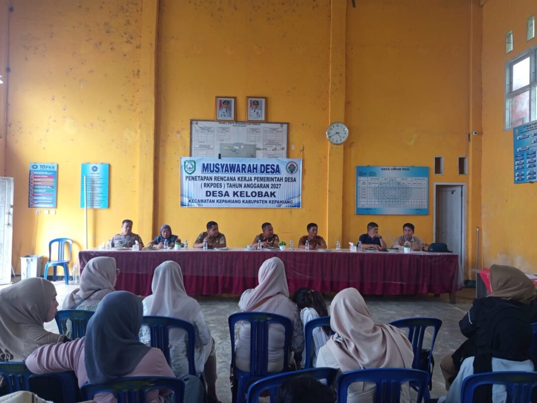 Desa Kelobak Gelar Musdes Penetapan RKPDes TA 2027, Tekankan Pembangunan Sesuai Kebutuhan Warga Desa Kelobak Gelar Musdes Penetapan RKPDes TA 2027, Tekankan Pembangunan Sesuai Kebutuhan Warga