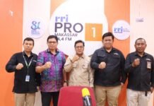 Ketua SMSI sulsel Anwar Sanusi Jadi Narasumber Dialog RRI Makassar