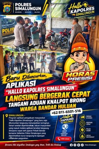 Baru Diluncurkan Aplikasi “Hallo Kapolres Simalungun”: Polisi Tangani Aduan Knalpot Brong Baru Diluncurkan Aplikasi “Hallo Kapolres Simalungun”: Polisi Tangani Aduan Knalpot Brong