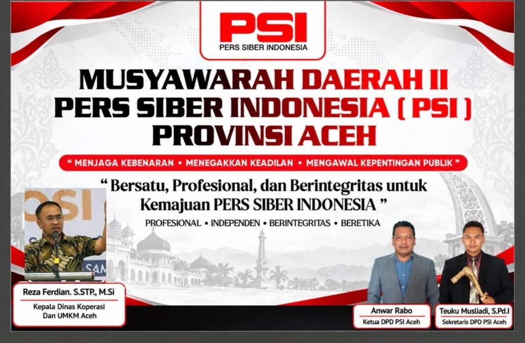 Kepala Dinas Koperasi dan UKM Aceh Sampaikan Ucapan Selamat atas Musda II PSI Aceh | Kompas.sbs Kepala Dinas Koperasi dan UKM Aceh Sampaikan Ucapan Selamat atas Musda II PSI Aceh | Kompas.sbs